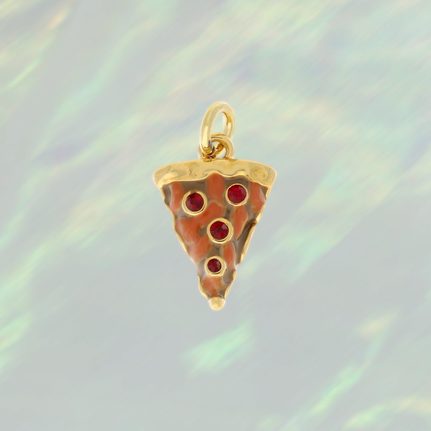Pizza Slice Charm, Gold