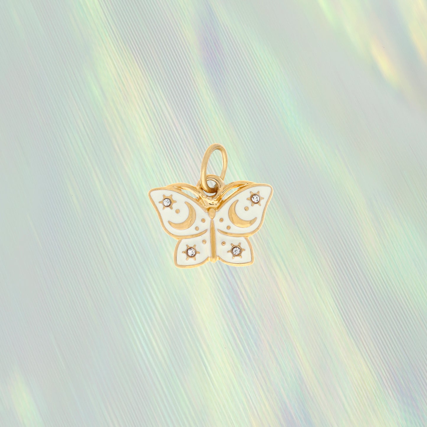 White Butterfly Charm