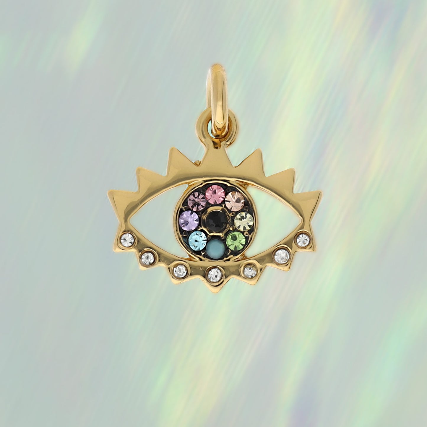 JW00412-GLD-OS Evil_Eye_Rainbow_-iridescent