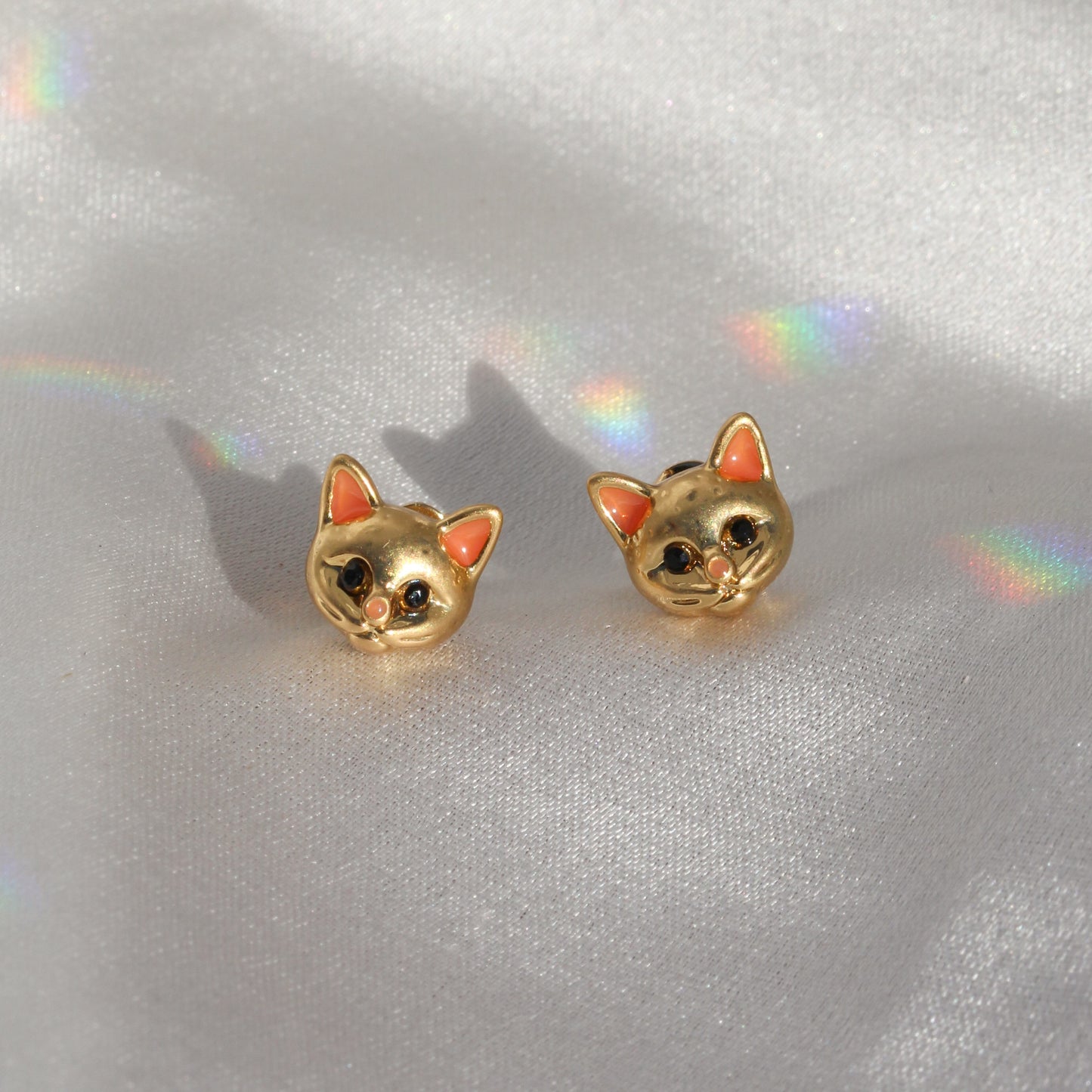 Cat Stud Earrings