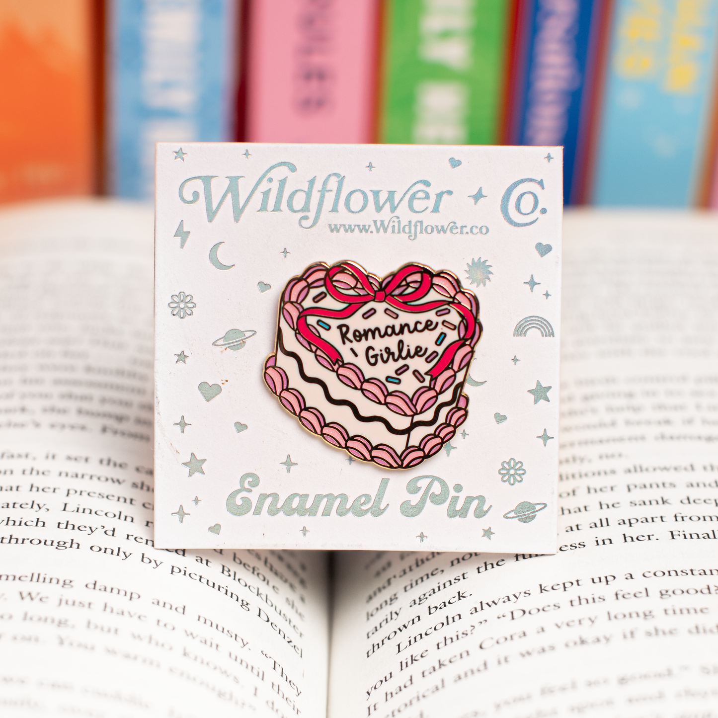 Romance Girlie Heart Cake Enamel Pin