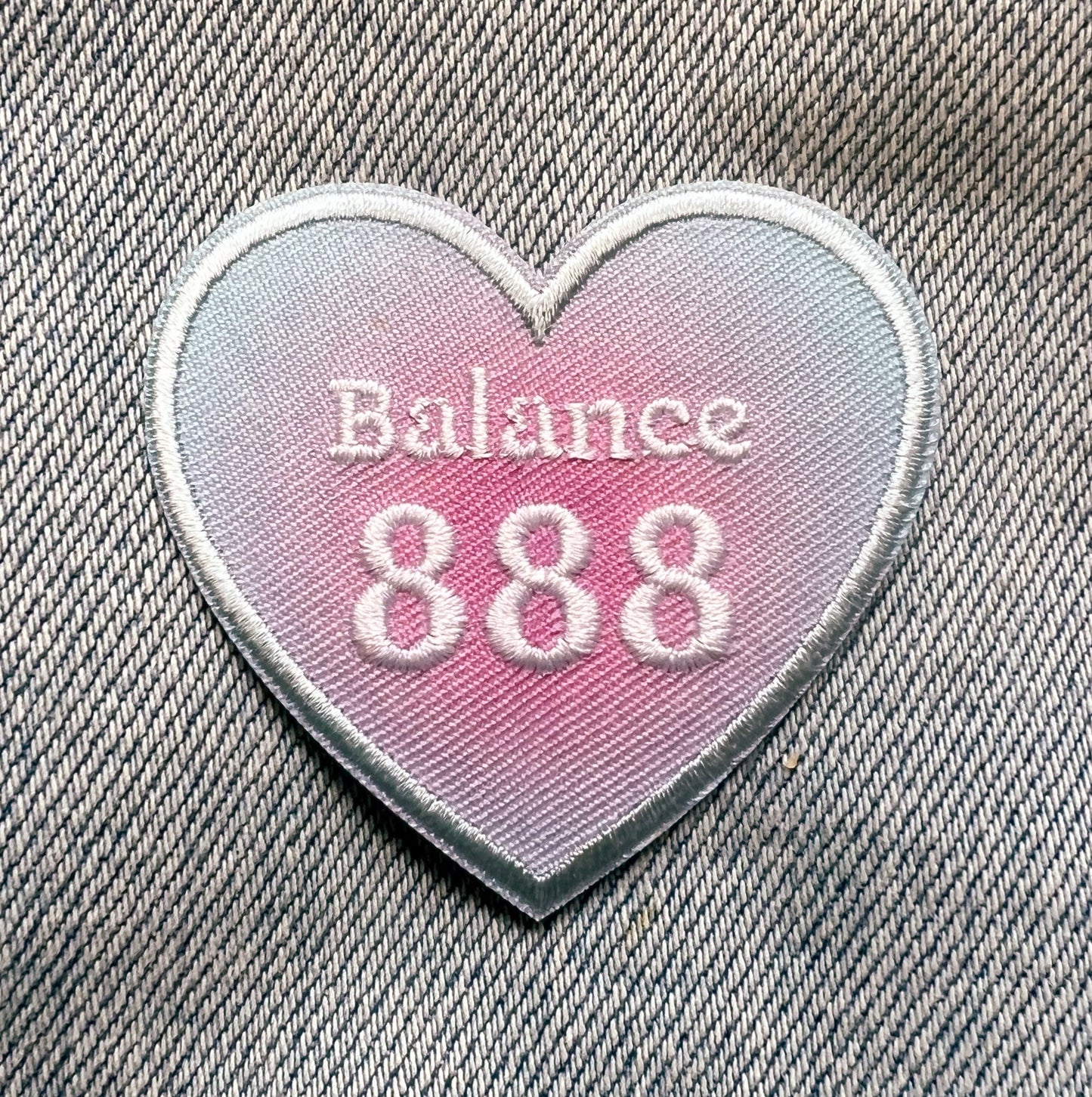 Angel Number Heart Patches - Wildflower + Co (2) BALANCE 888