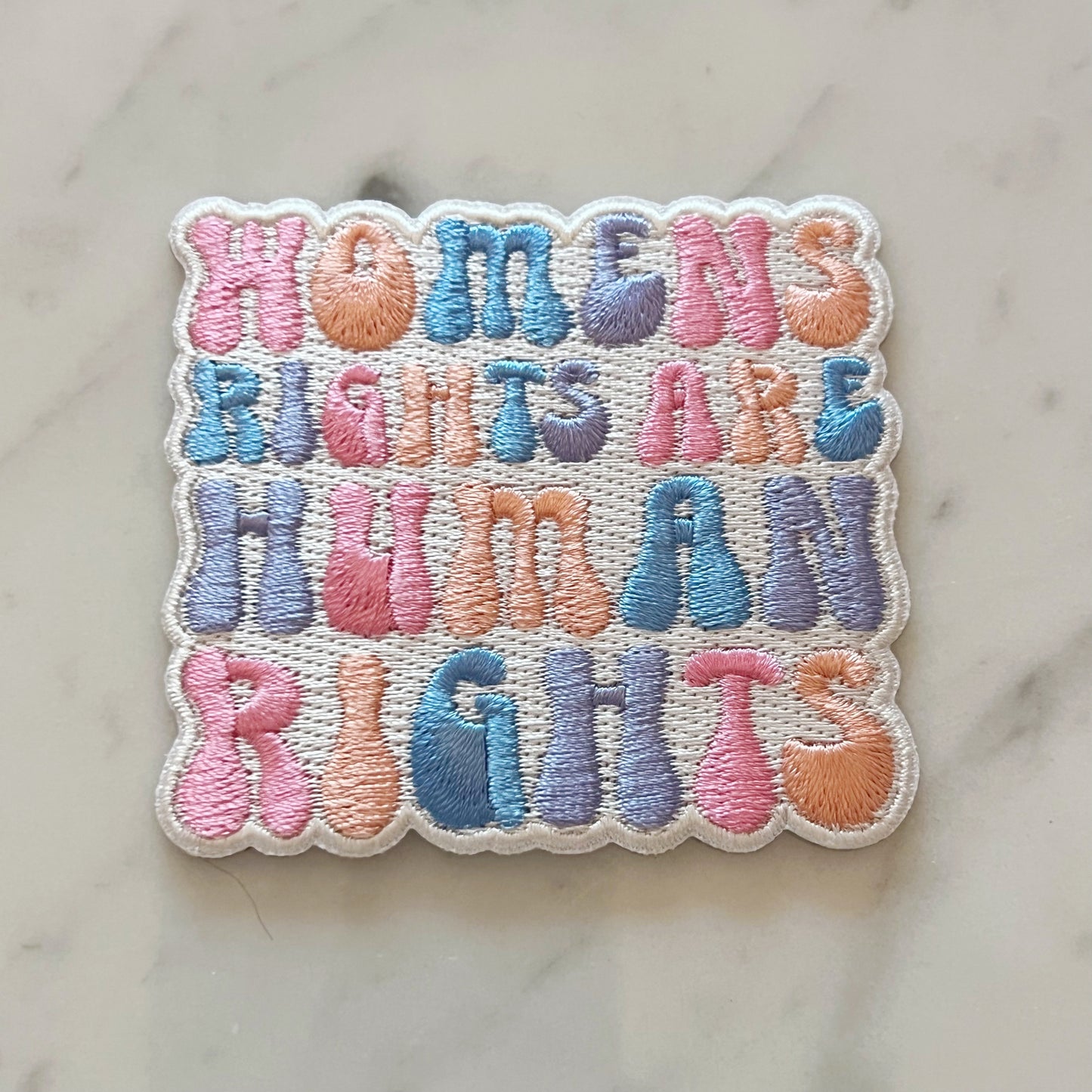 TR00583-MLT-OS - Womens Rights are Human Rights Patch - Wildflower + Co