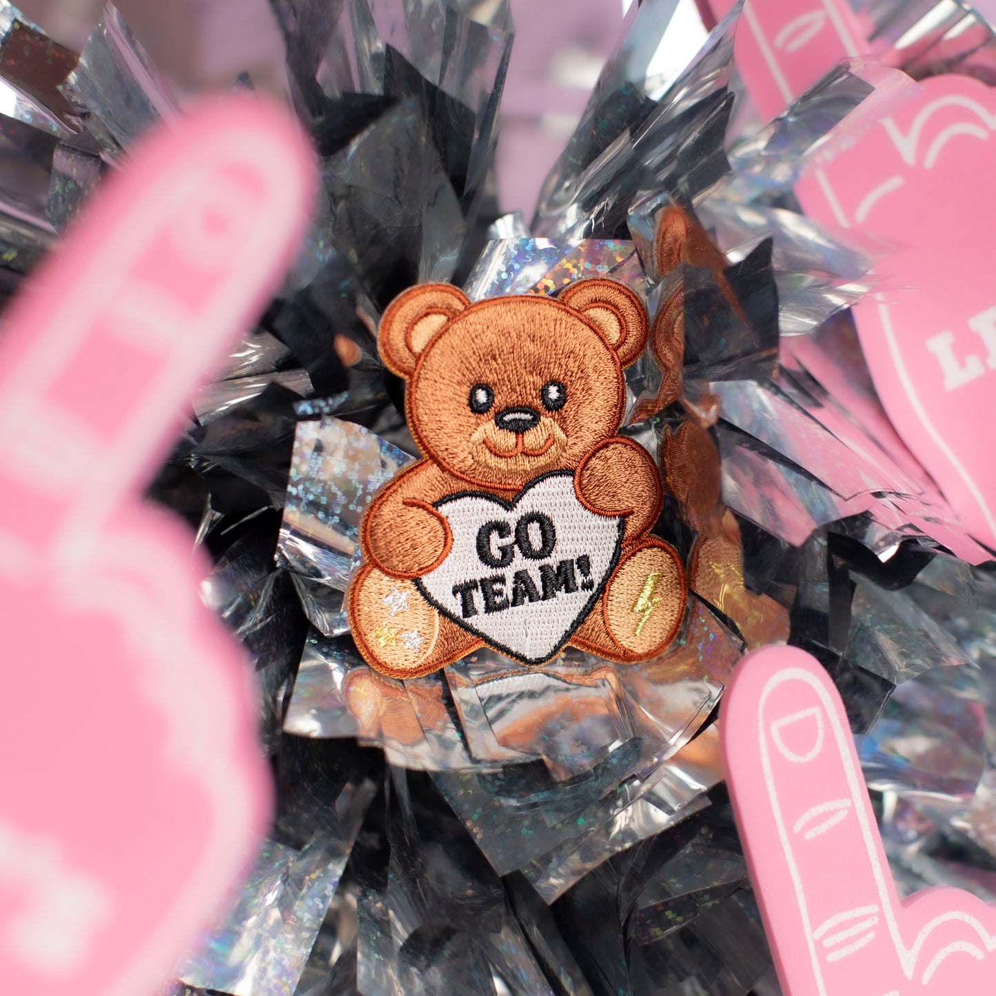 Teddy Bear - "Go Team" Patch