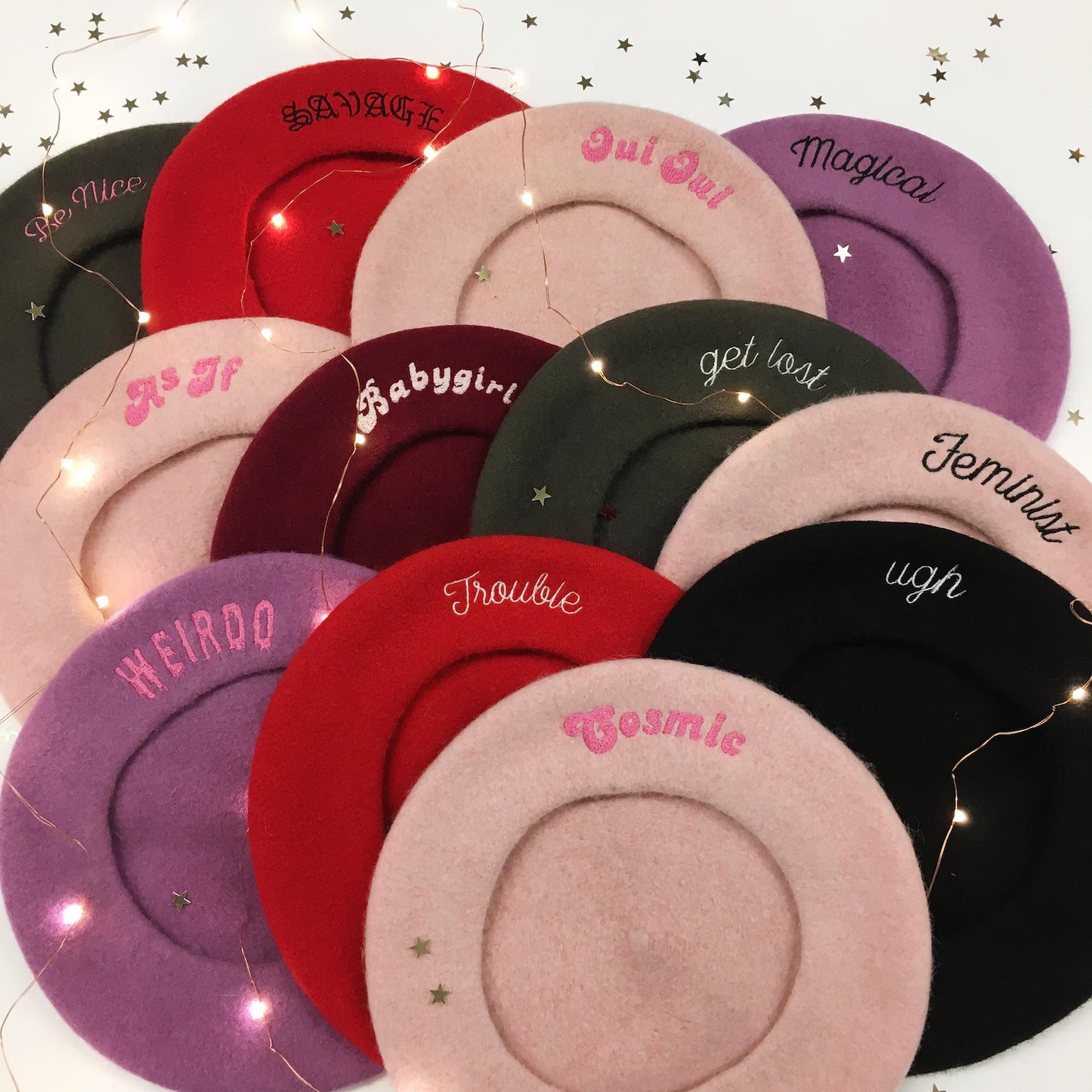 Custom Embroidered Beret