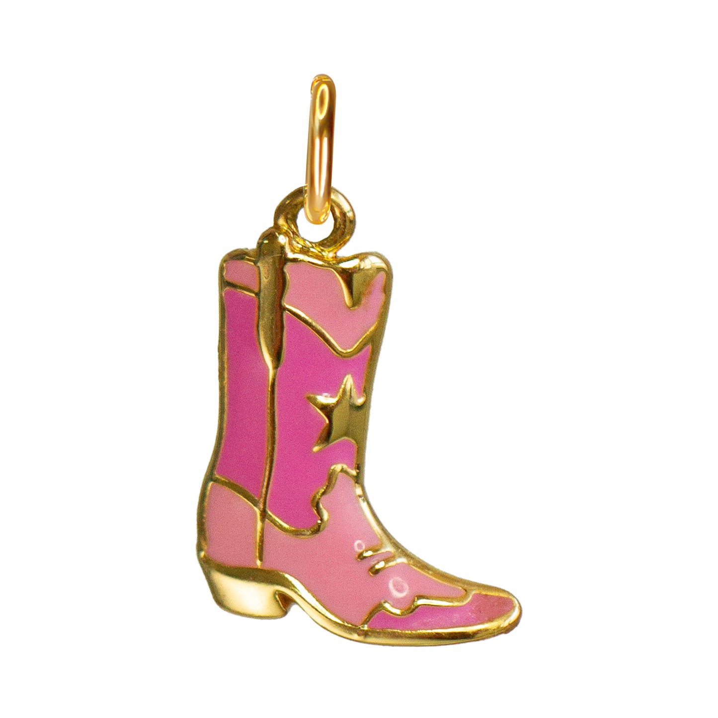 Cowgirl Boot Charm, Pink