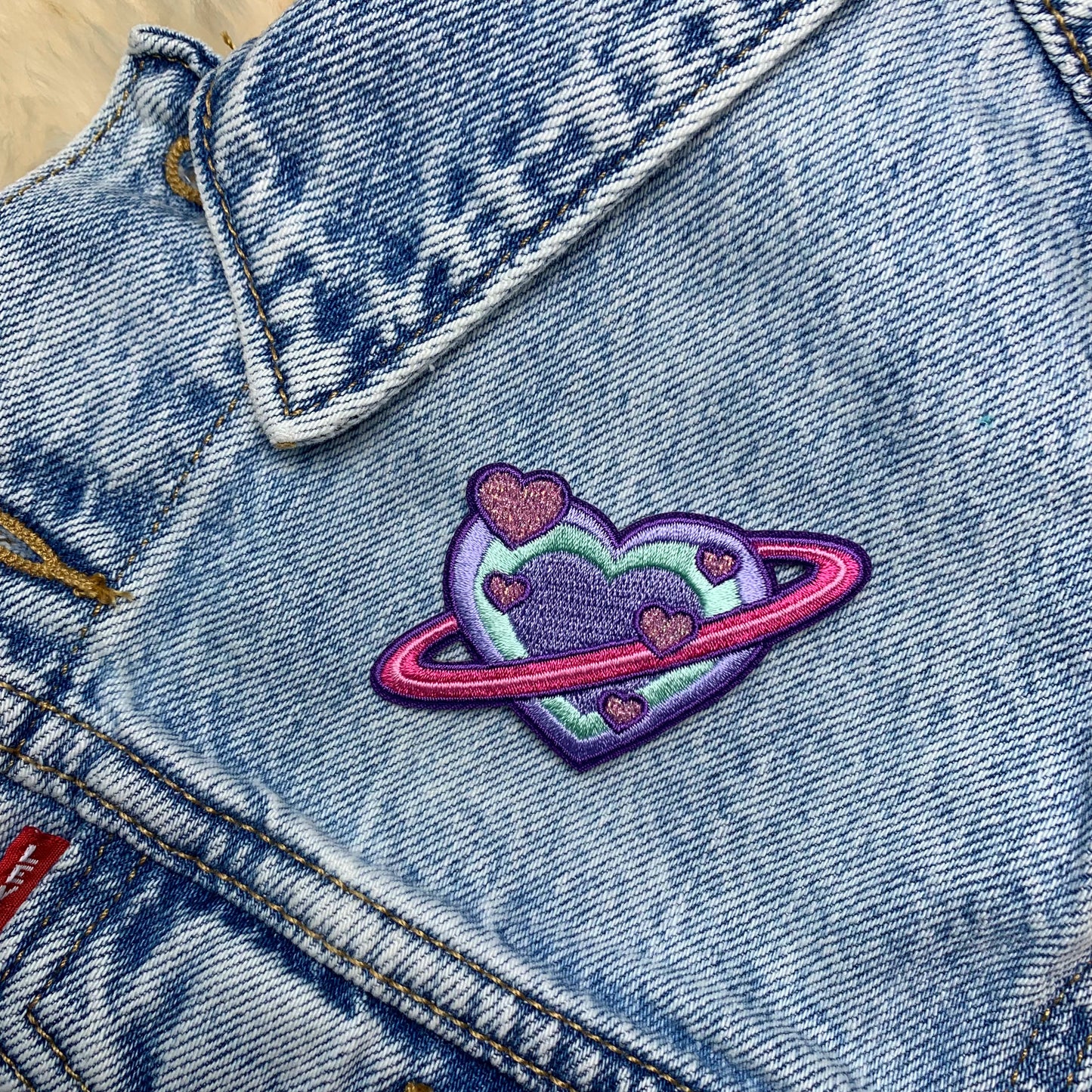 Heart Planet Patch