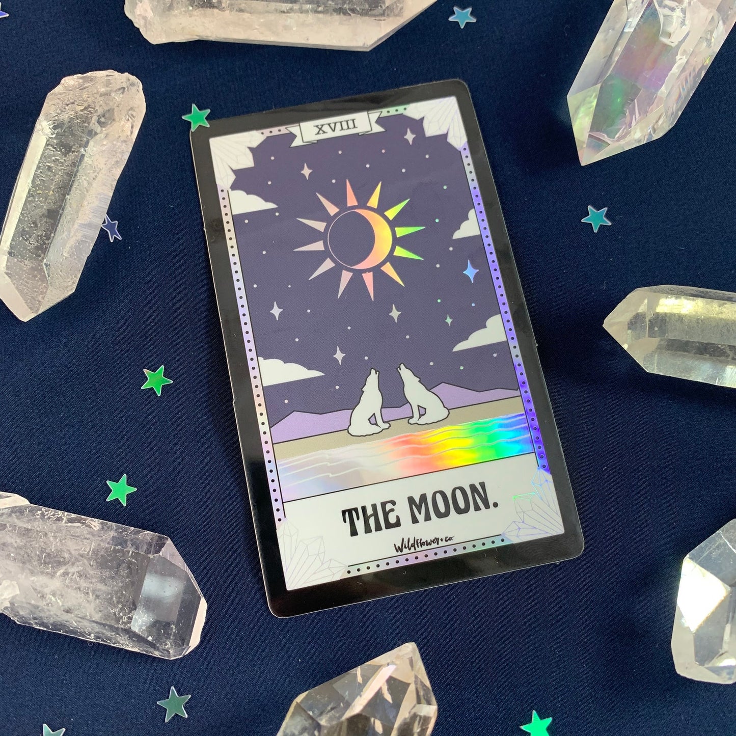 Tarot Card Sticker - The Moon