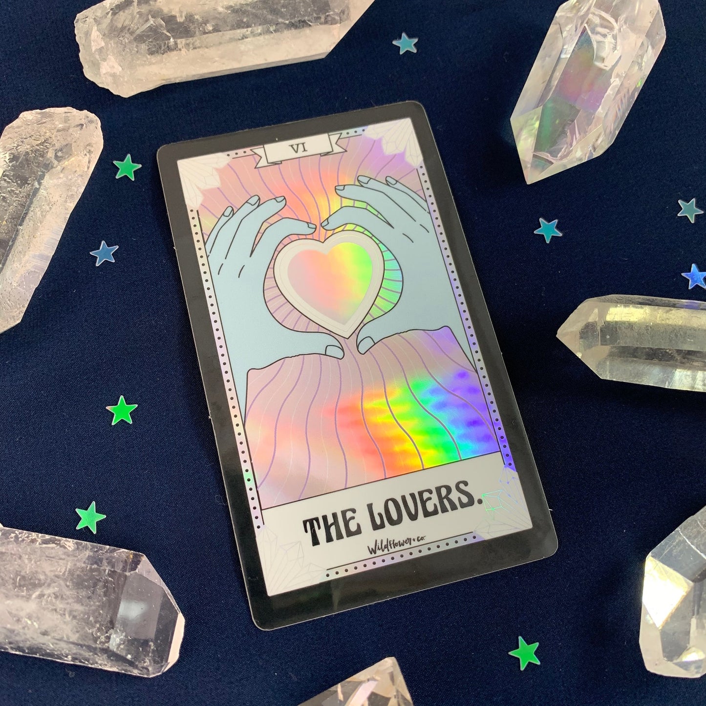 Tarot Card Sticker - The Lovers