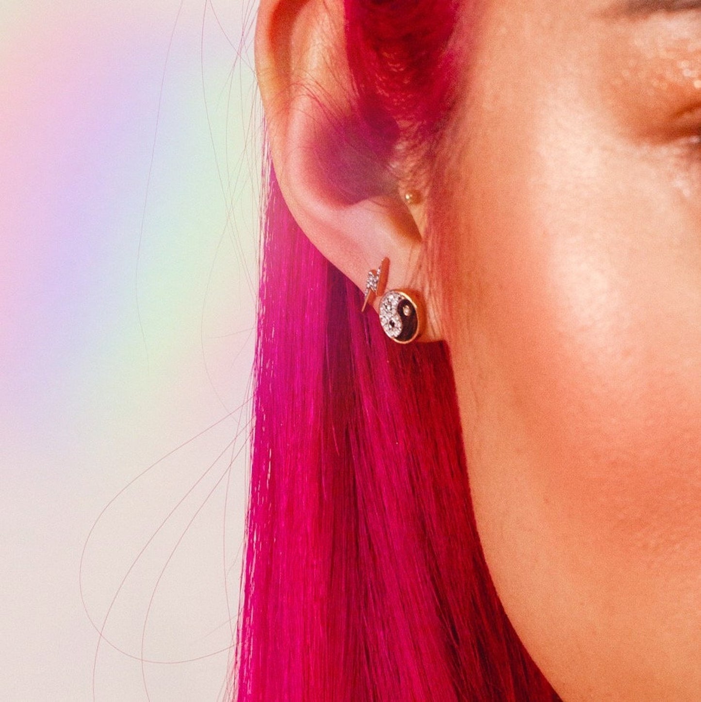 Yin Yang Stud Earrings