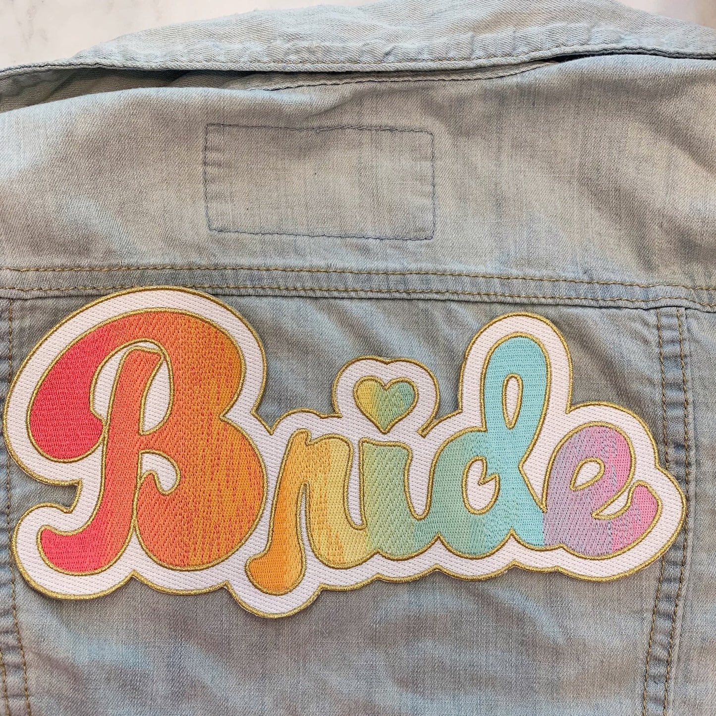Rainbow Bride XL Back Patch