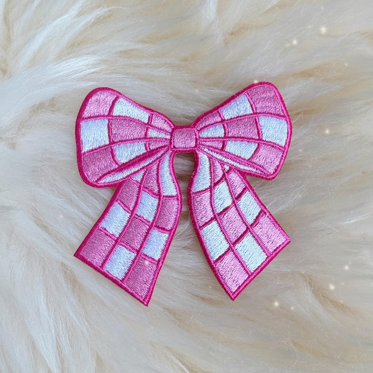 Checkered Bow Patch