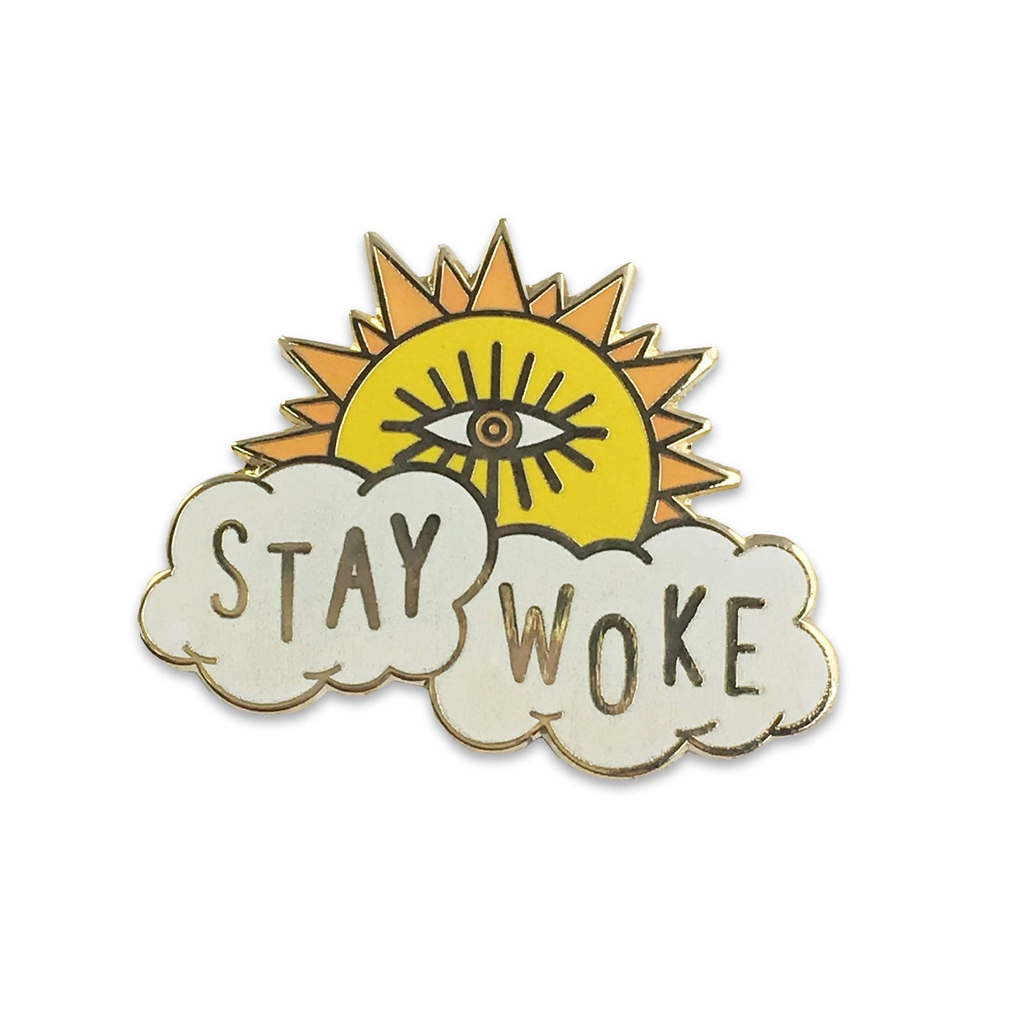 Stay Woke Enamel Pin