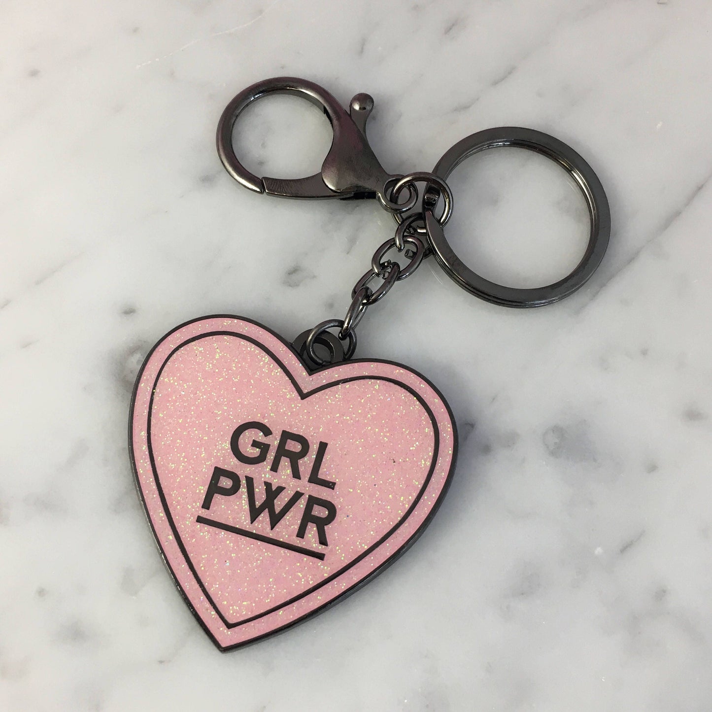 GRL PWR Enamel Keychain