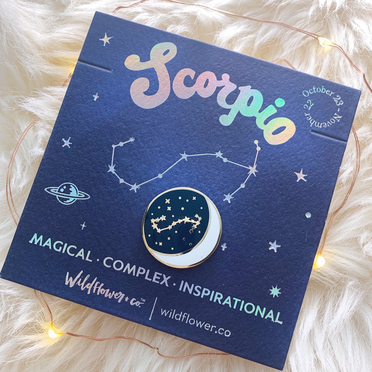 Scorpio Zodiac Enamel Pin
