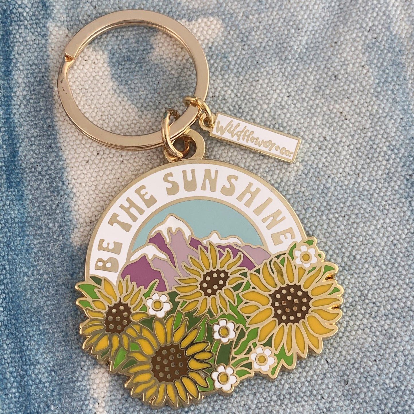 Be the Sunshine Enamel Keychain