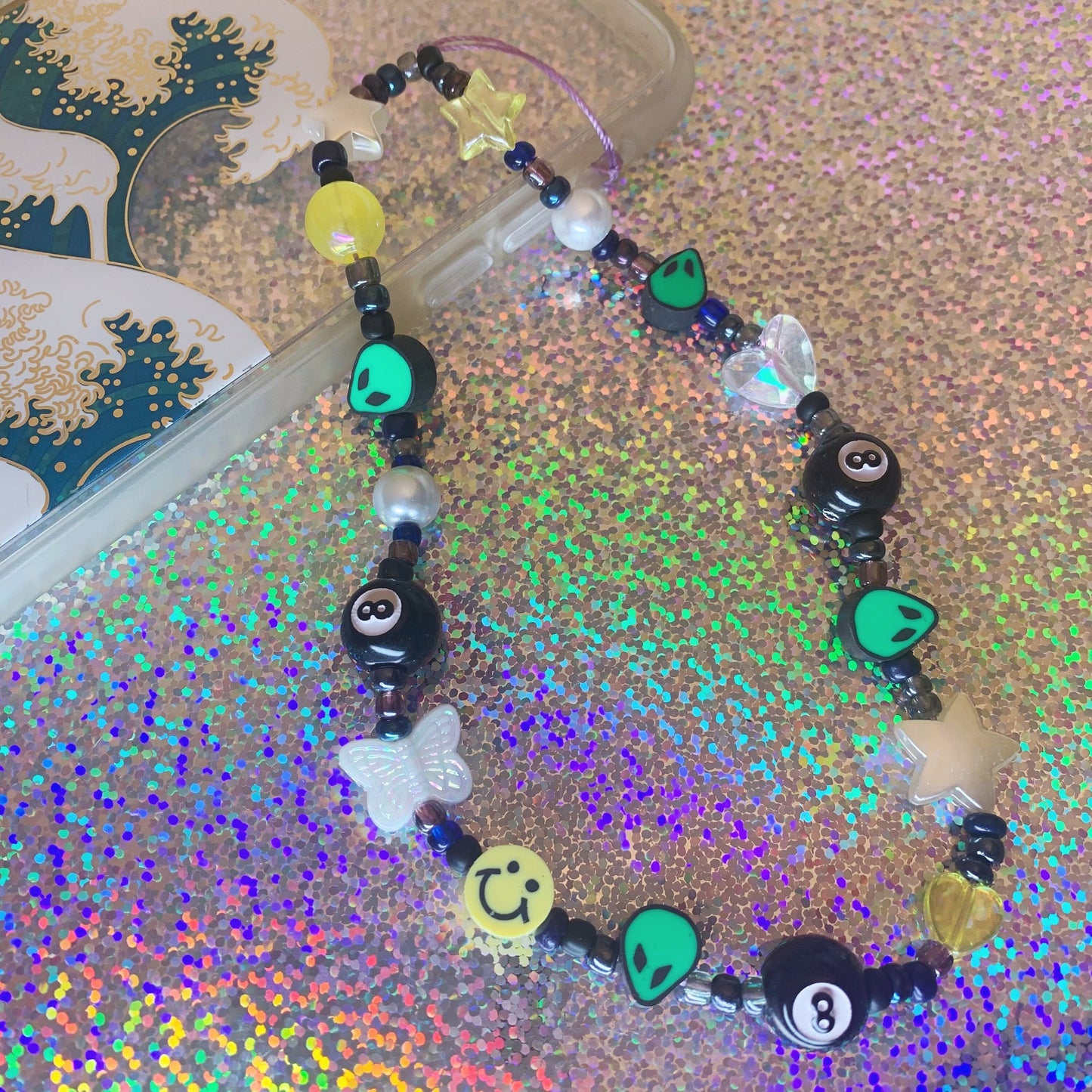 Y2K Alien Phone Charm Strap