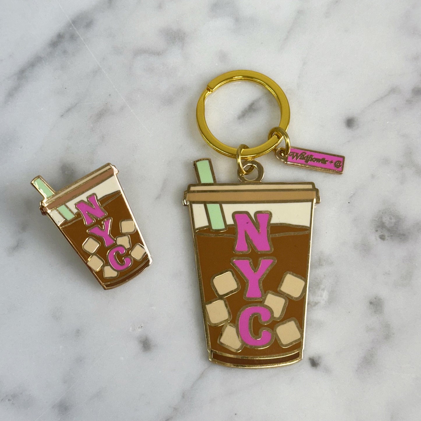 NYC Coffee Pin & Keychain