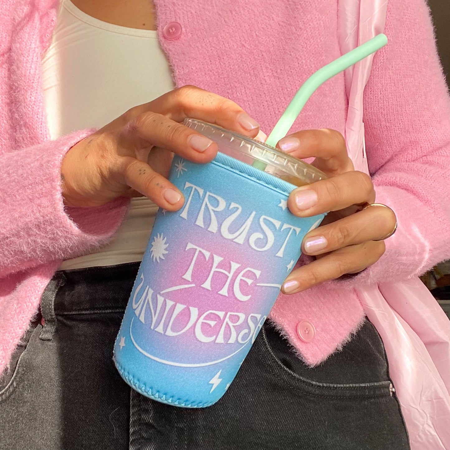 Trust the Universe Iced Coffee Cozy