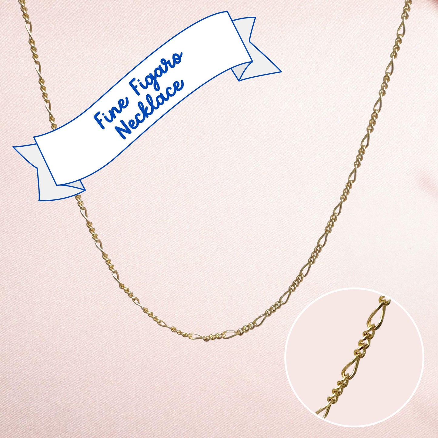 Fine Figaro Necklace, Gold