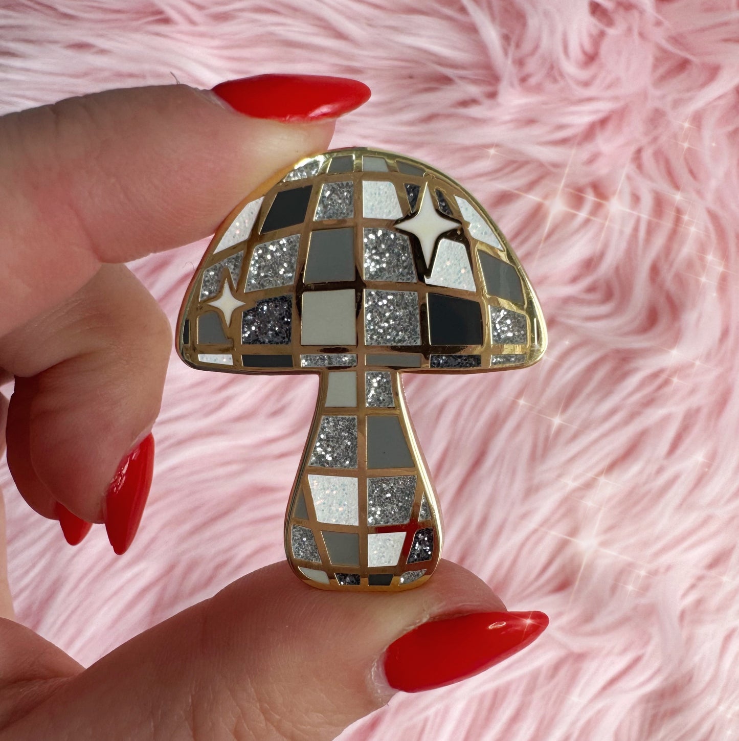 Disco Mushroom Pin