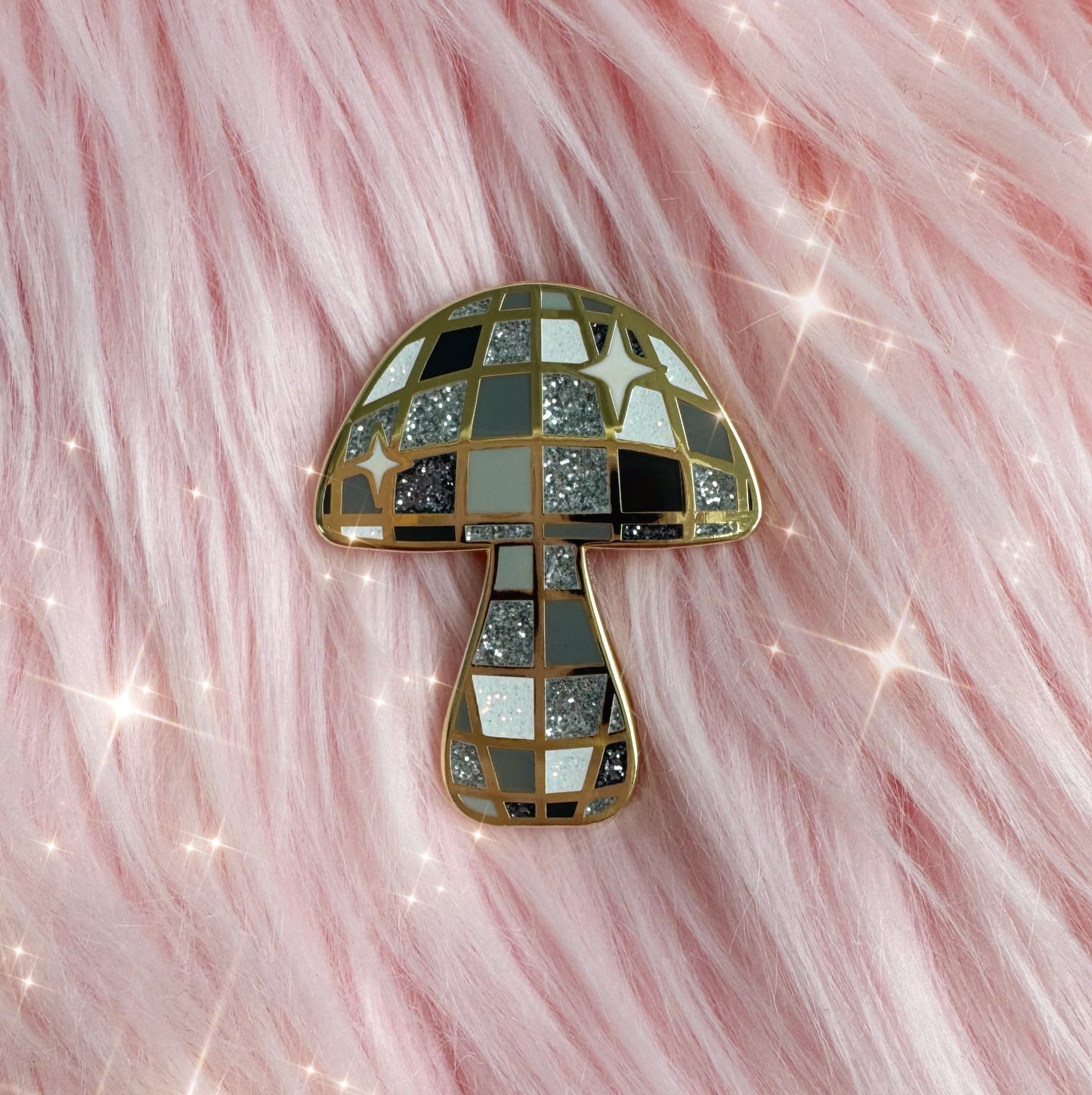 Disco Mushroom Pin