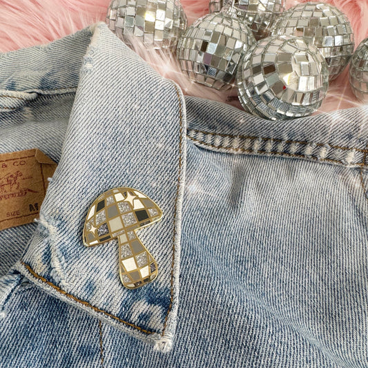 Disco Mushroom Pin
