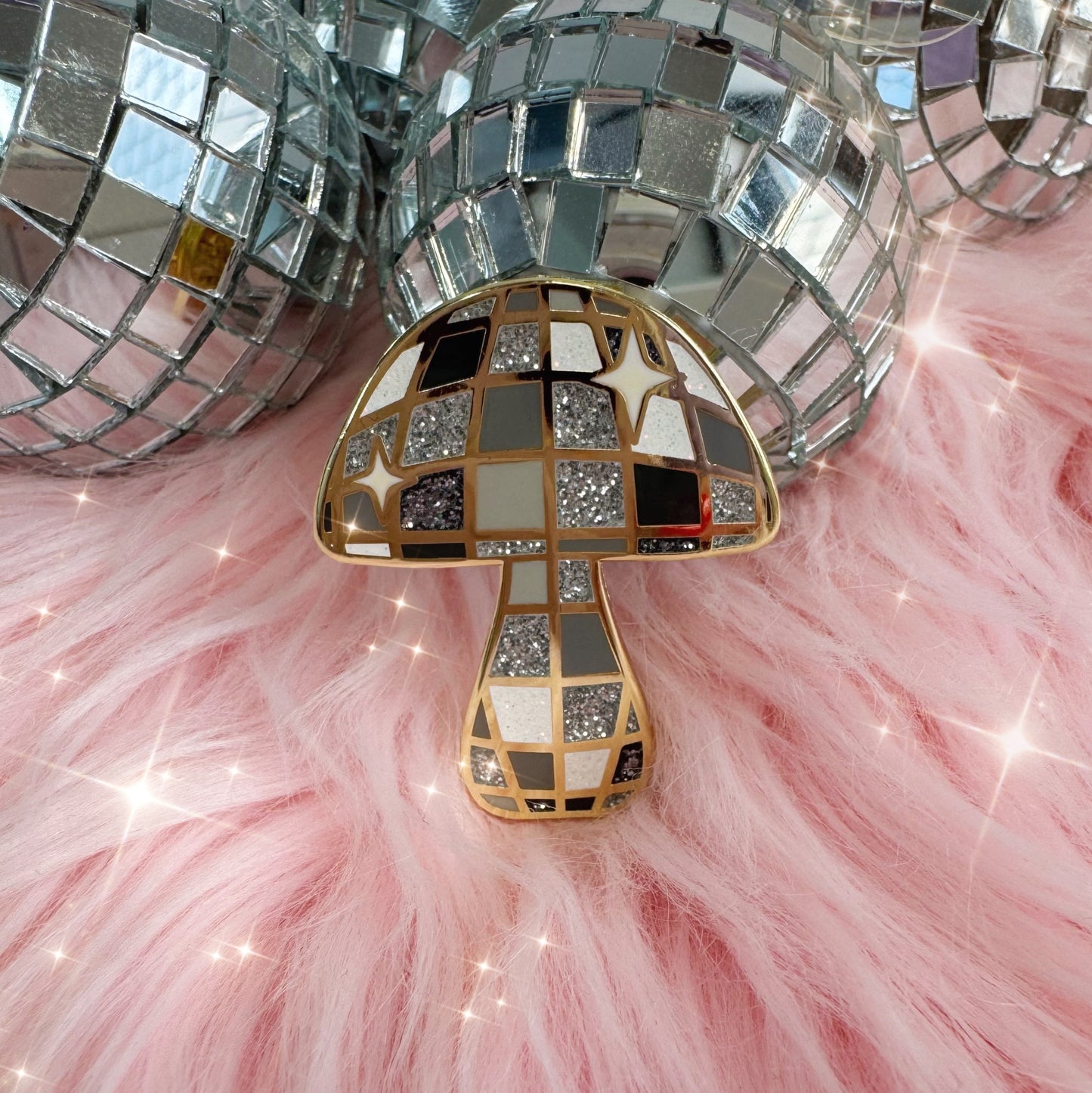 Disco Mushroom Pin