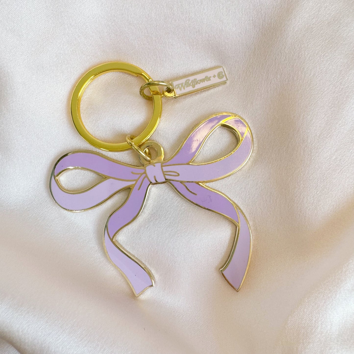 Bow Enamel Keychain