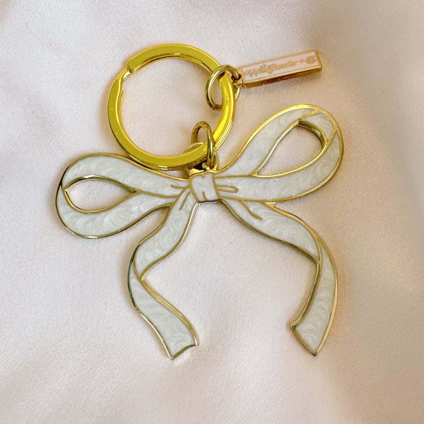 Bow Enamel Keychain