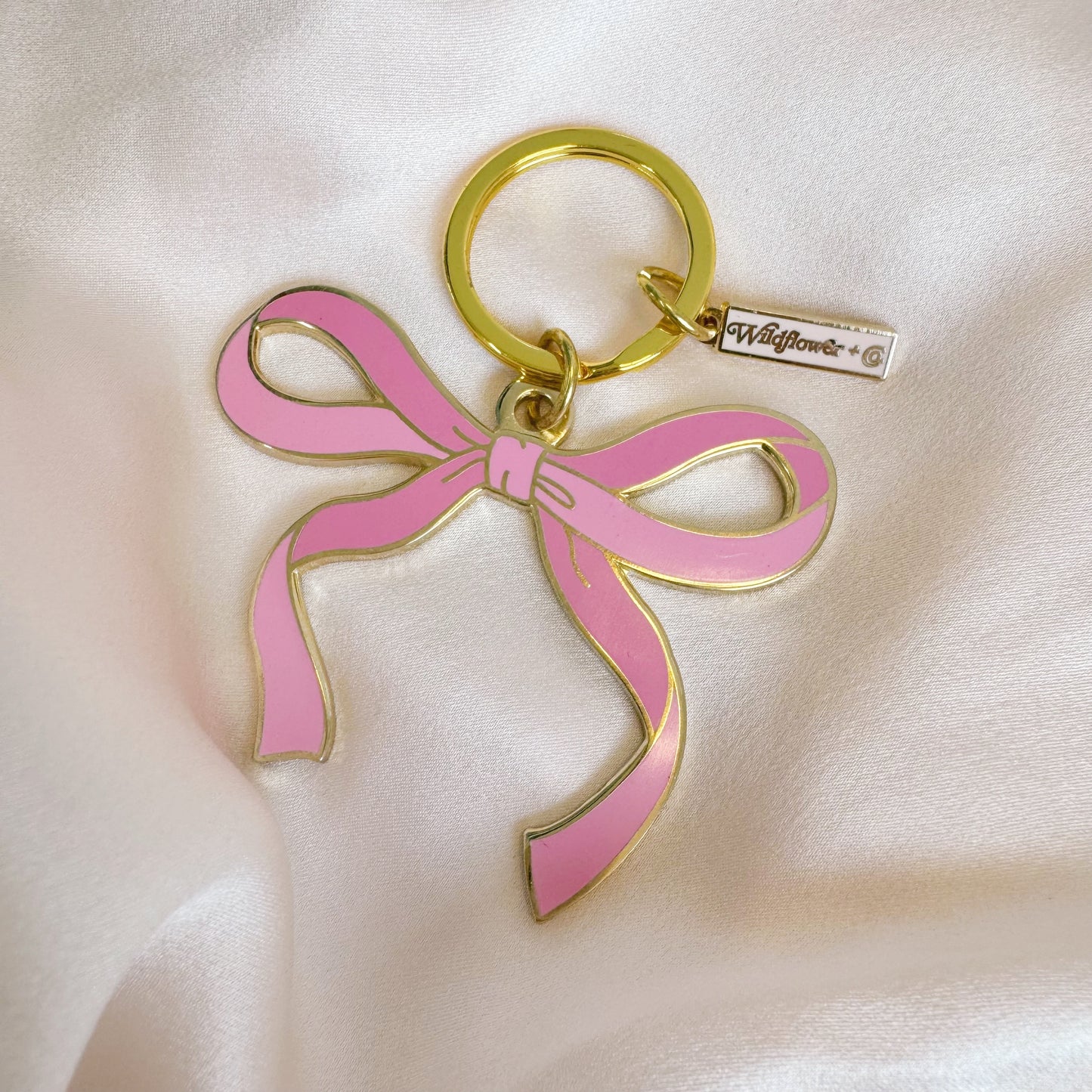 Bow Enamel Keychain