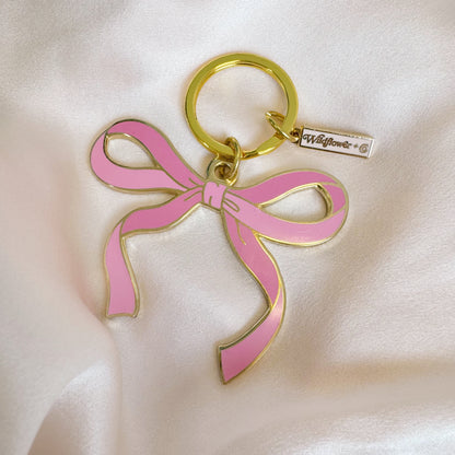 Bow Enamel Keychain