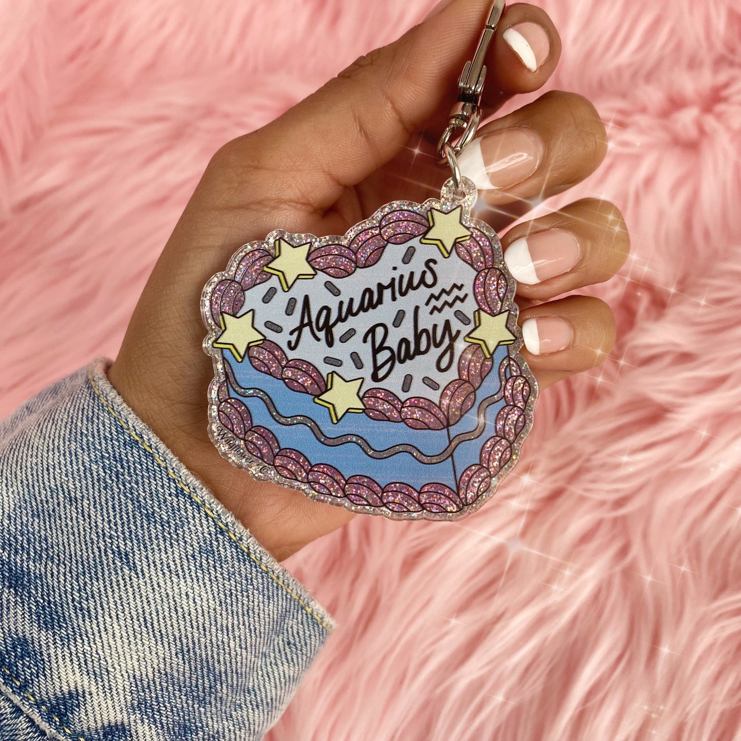 Zodiac Cake Bag Charms