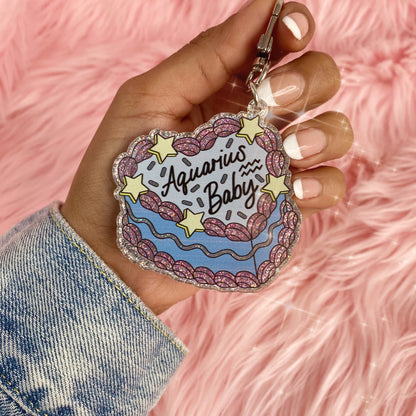 Zodiac Cake Bag Charms