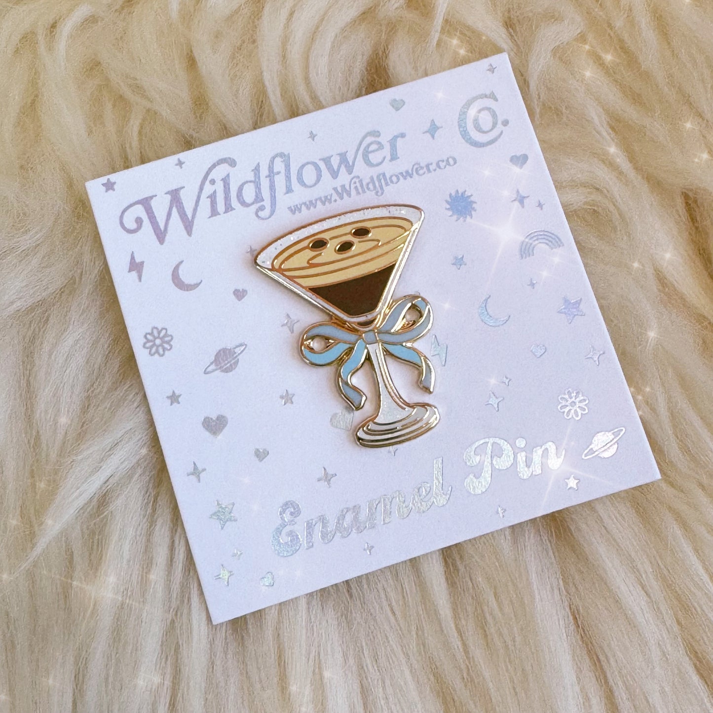 Espresso Martini Enamel Pin