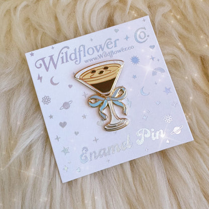 Espresso Martini Enamel Pin