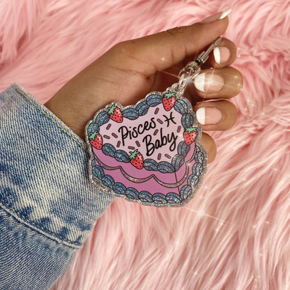 Zodiac Cake Bag Charms