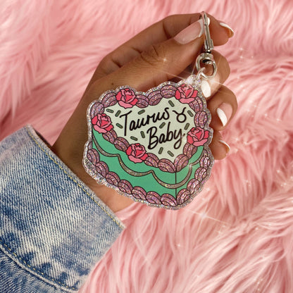 Zodiac Cake Bag Charms