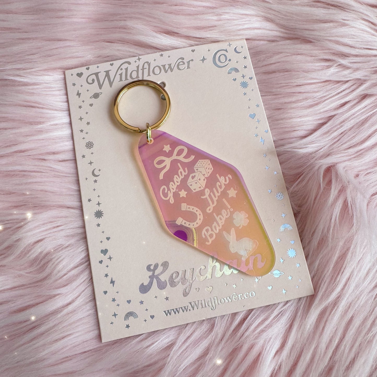 Good Luck Babe Motel Keychain