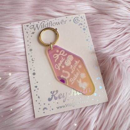 Good Luck Babe Motel Keychain