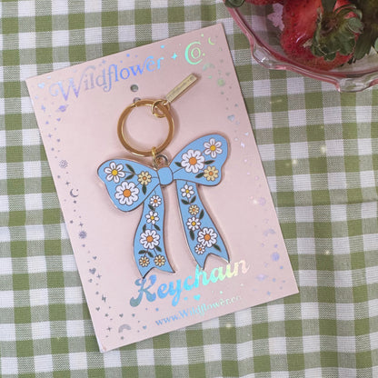 Daisy Bow Keychain