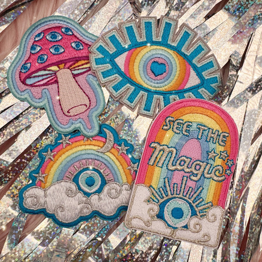 Bundle - Rainbow Evil Eye Patches