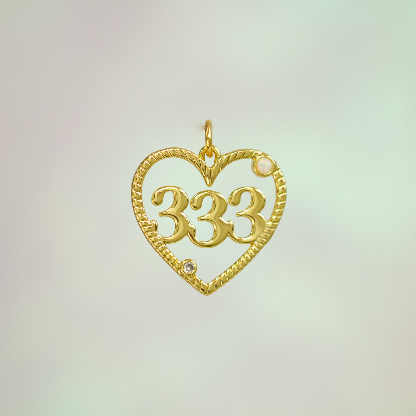 Angel Number Charm Necklace 1111 222 333 444 777