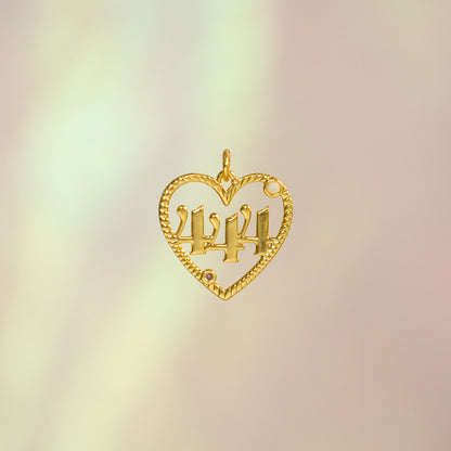 Angel Number Charm Necklace 1111 222 333 444 777