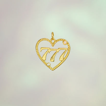 Angel Number Charm Necklace 1111 222 333 444 777