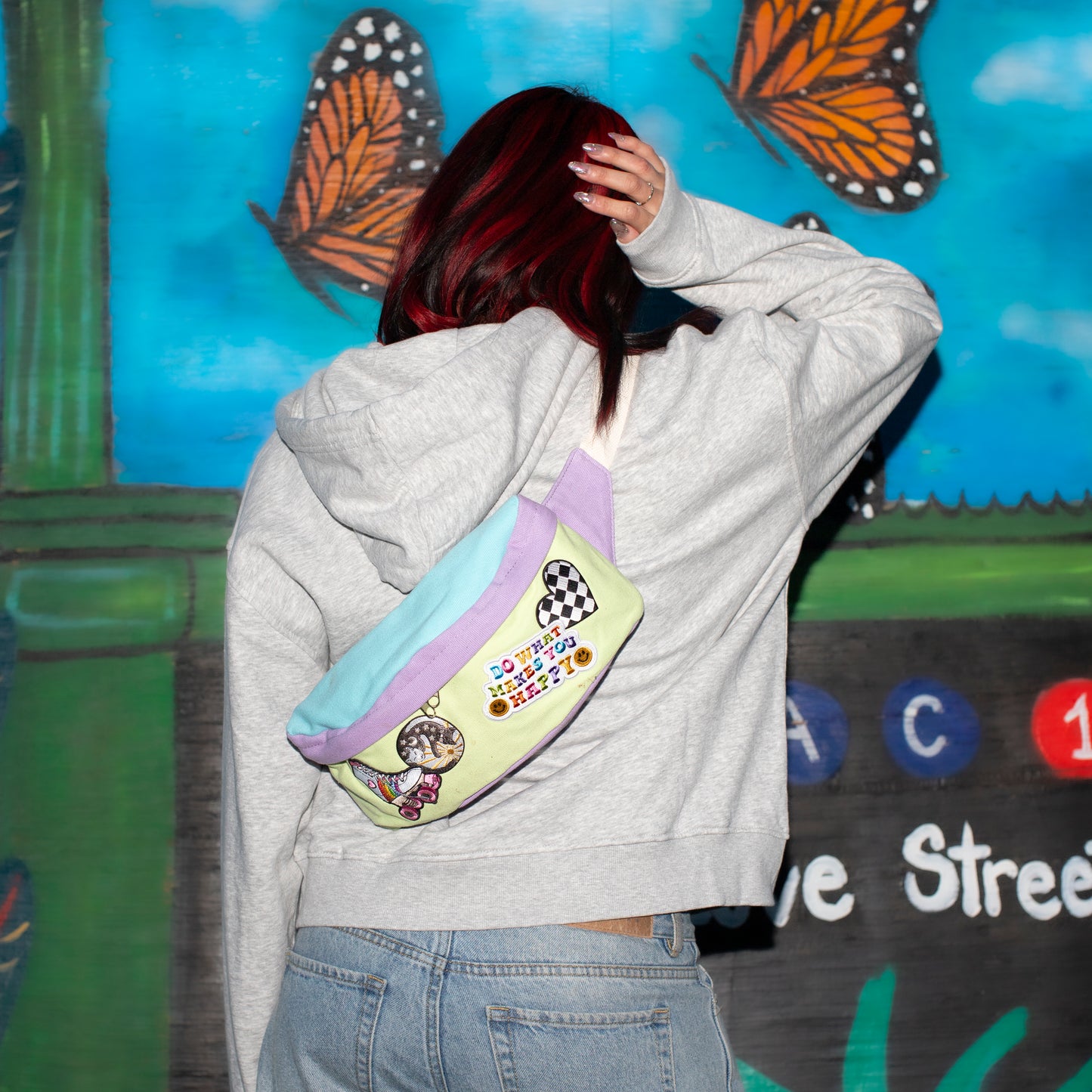 Fanny Pack w. Multiple Embroidered Patches