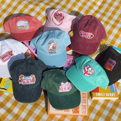 Bookish Baseball Hat with Embroidered Patch