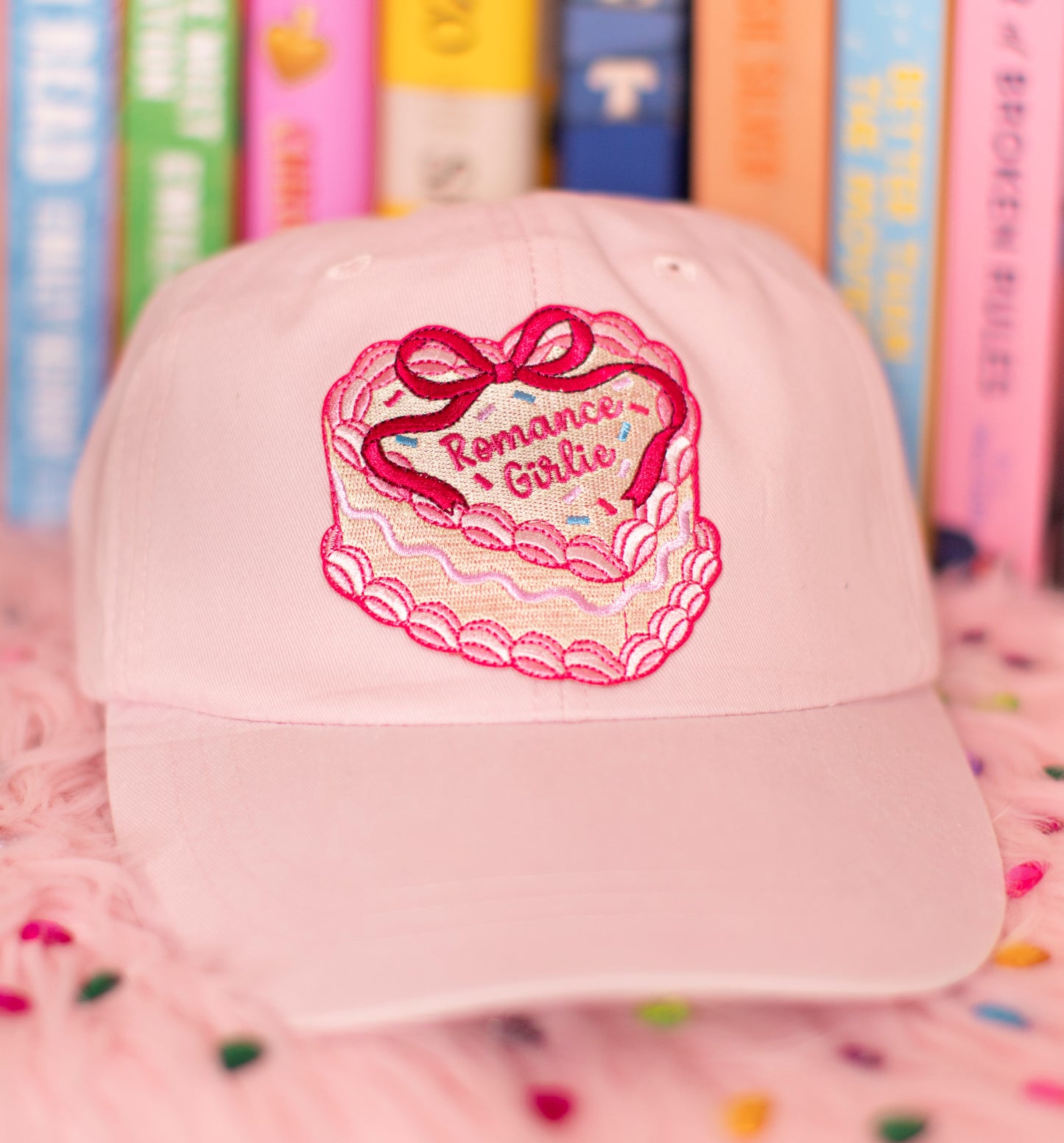 Bookish Baseball Hat with Embroidered Patch