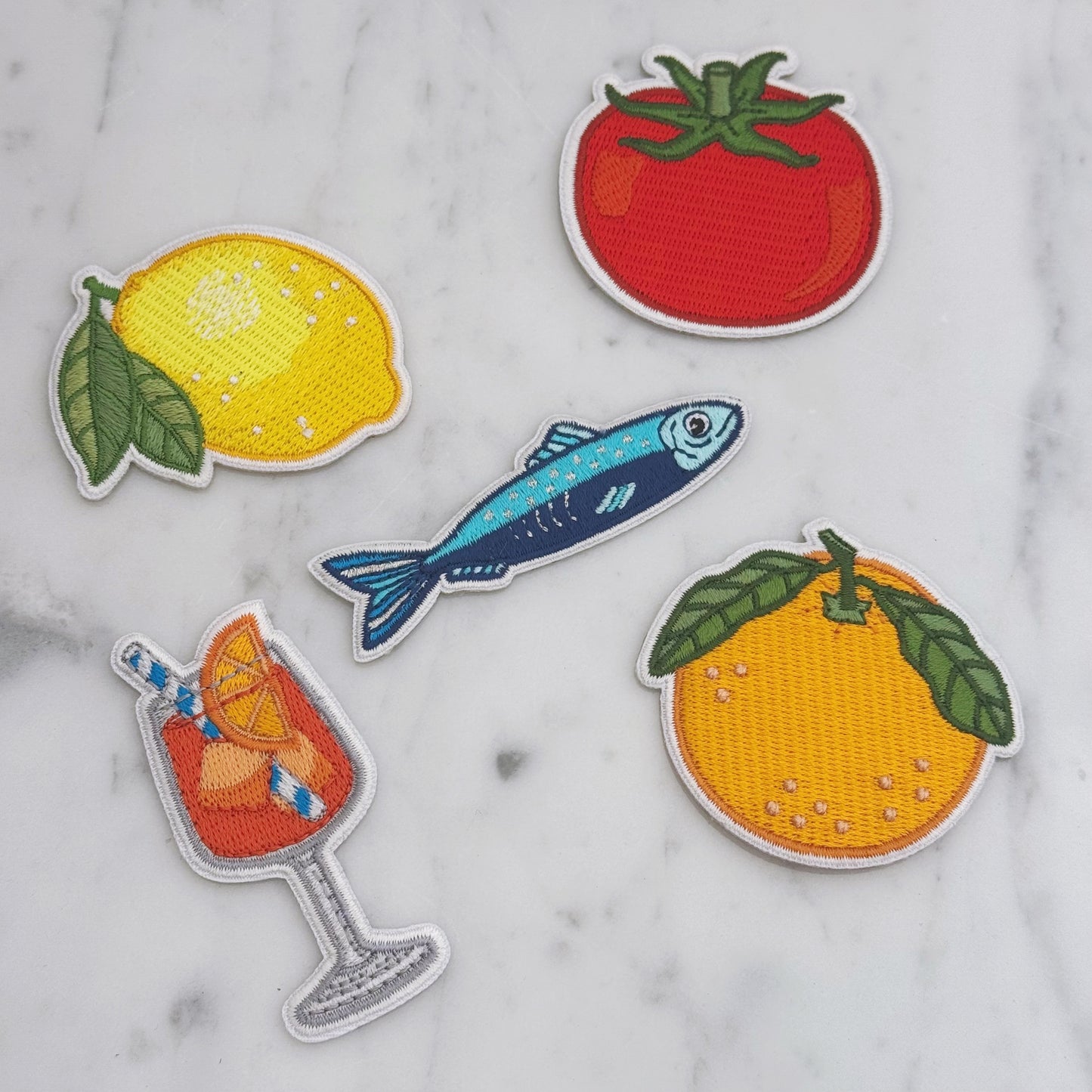 Italian Coastline Iron On Patch Embroidered Patches