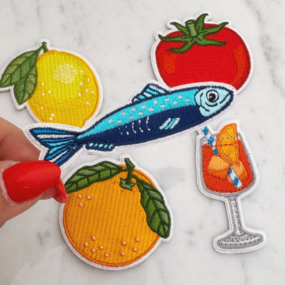 Italian Coastline Iron On Patch Embroidered Patches